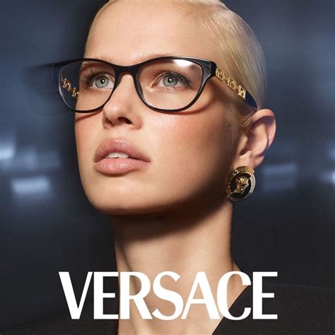 versace subglasses|clear versace glasses on face.